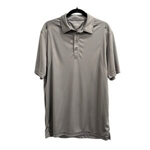 OGIO Golf Polo Shirt Mens Large Gray Moisture Wicking Performance Athletic Tech